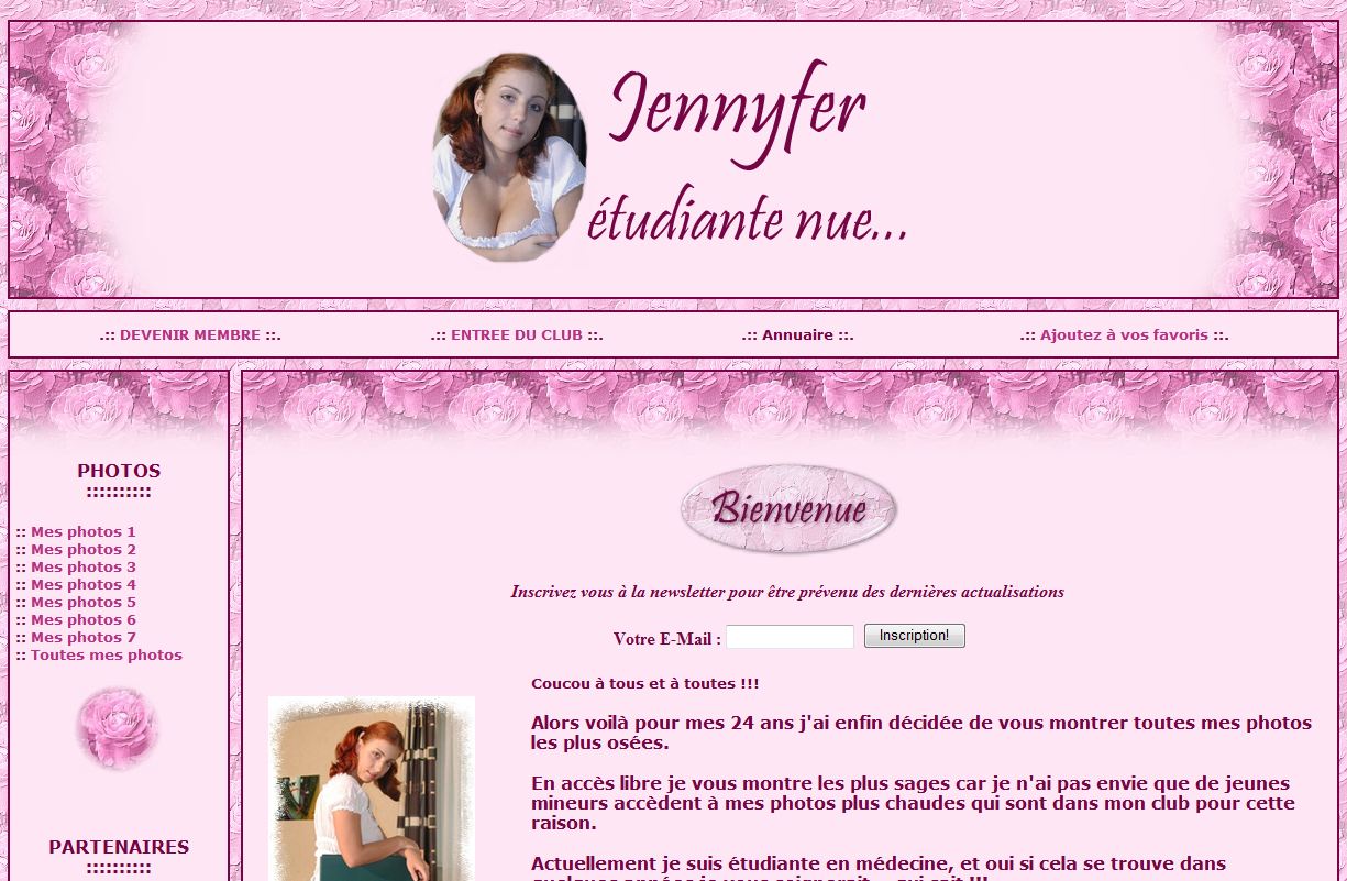 Détails : Jennyfer étudiante nue